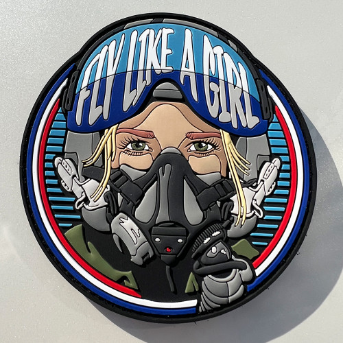 fly like a girl patch 