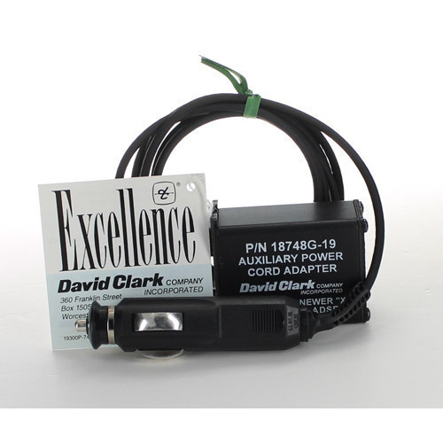 David Clark CIG PWR Adaptor For ANR