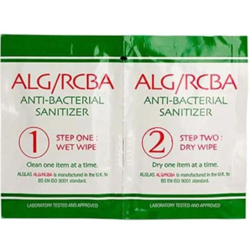 ALG/RCBA Antibacterial Sanitiser Wipe Sachet