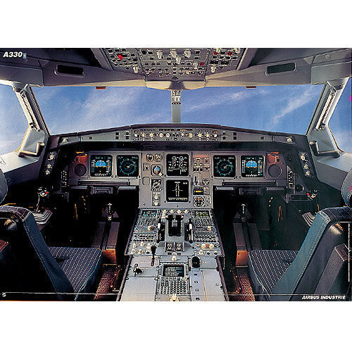 Poster - Airbus A330 Cockpit