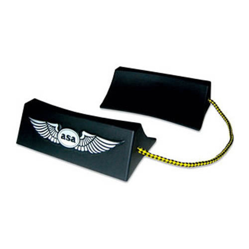 ASA Black Plastic Moulded Chocks - Pair