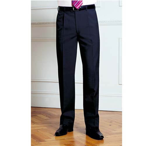 Langham Single Pleat Trouser – Classic Career Uniforms & Tailoring Ltd