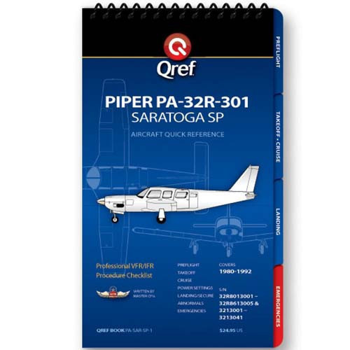 Piper Saratoga SP PA-32R-301 Qref Checklist