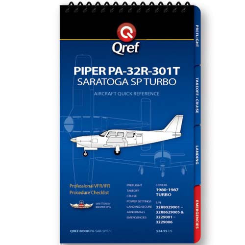 Piper Saratoga SP Turbo PA-32R-301T Qref Checklist