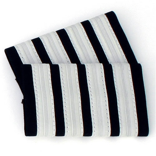 Four Bar Silver Epaulettes