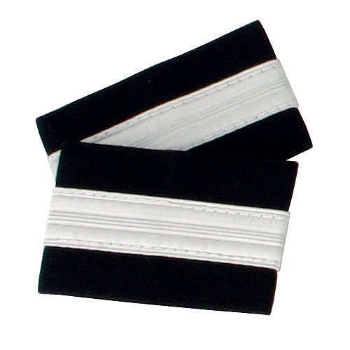 One Bar Silver Epaulettes