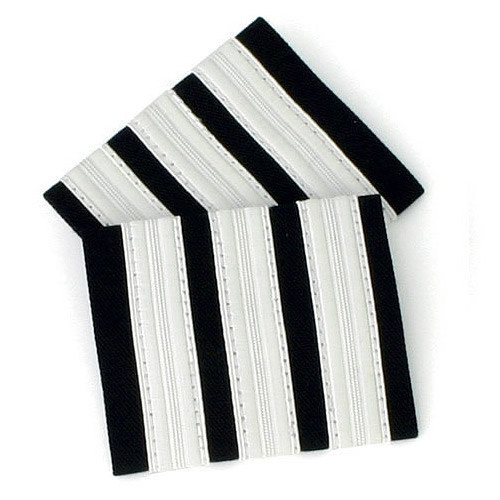 Three Bar Silver Epaulettes