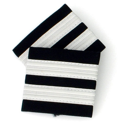Two Bar Silver Epaulettes