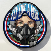 fly lik a girl patch