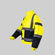 3130 - Two Tone High-Viz Bomer Jacket Yellow - B