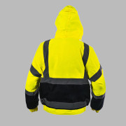 3130 - Two Tone High-Viz Bomer Jacket Yellow - C