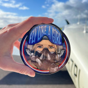 "Fly Like a Girl" Sticker