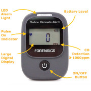 Aircraft Carbon Monoxide Detector - Labelled