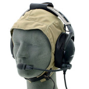 Leather Cloth Headset Flying Helmet