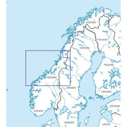 Norway Center South VFR 1:500 000 Chart - Rogers Data