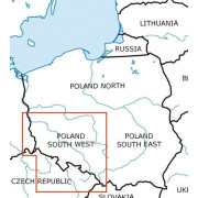 Image of Poland South West VFR 1:500 000 Chart - Rogers Data