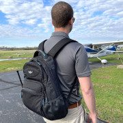 Sportys Flight Gear Cross Country Backpack - Worn