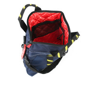 Dimatex Furtif NG Blue Helmet Bag - Blue/Yellow Handles - Open