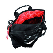 Dimatex Furtif NG Black Helmet Bag - Black/Grey - Open