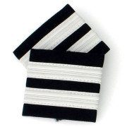 Two Bar Silver Epaulettes