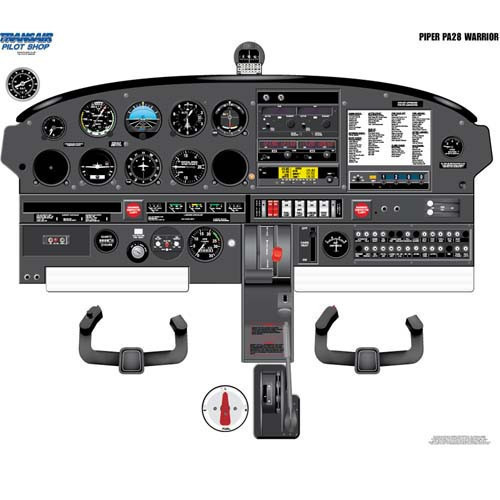 Piper WARRIOR Cockpit Training Poster